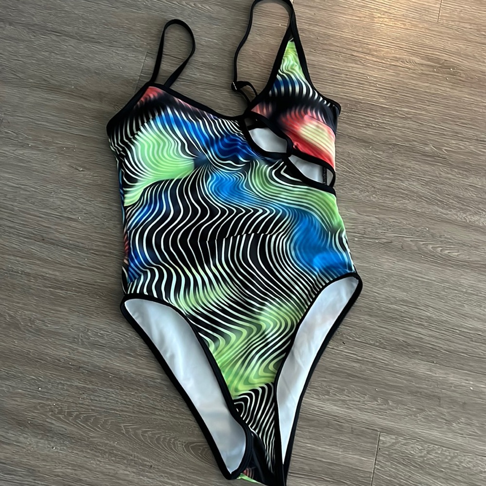 iHeartRaves Multicolor Swirl One Piece